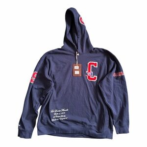 Montreal Canadiens Mitchell & Ness Navy College Dropout OVS Hoodie Size: 3XL